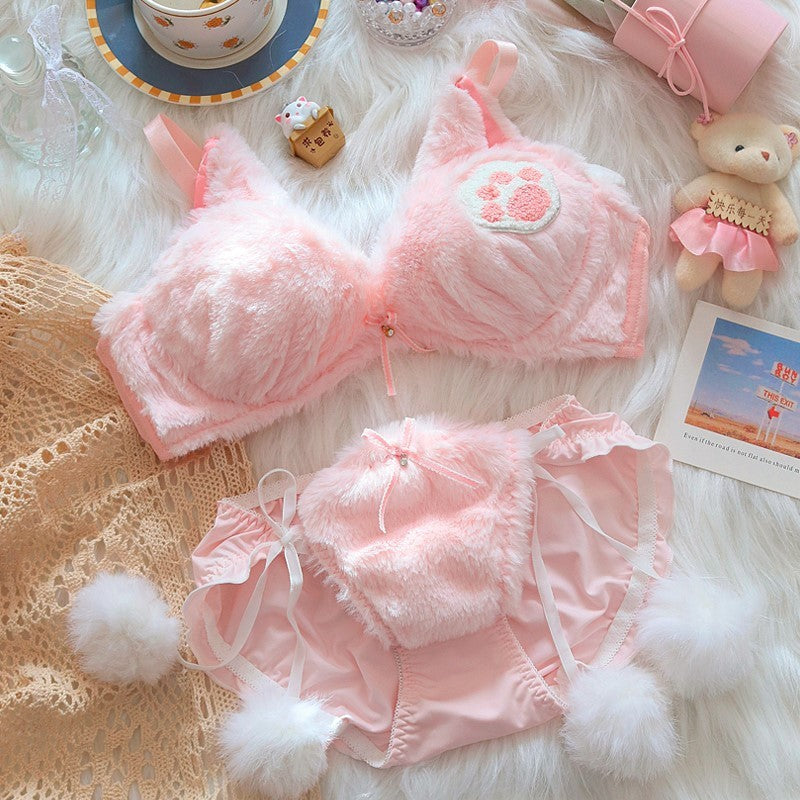 🌙 MoonRabbit™ Plush Bra Panties Set