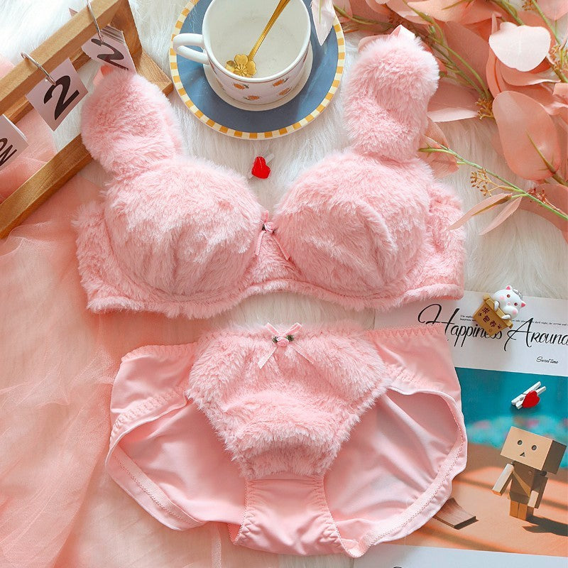 🌙 MoonRabbit™ Plush Bra Panties Set