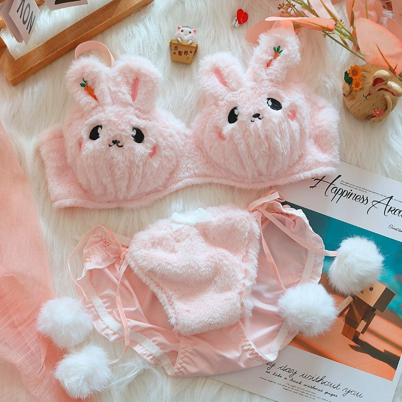 🌙 MoonRabbit™ Plush Bra Panties Set