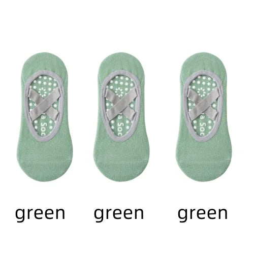 Women’s Anti-Slip Yoga Socks – Silicone Grip & Breathable