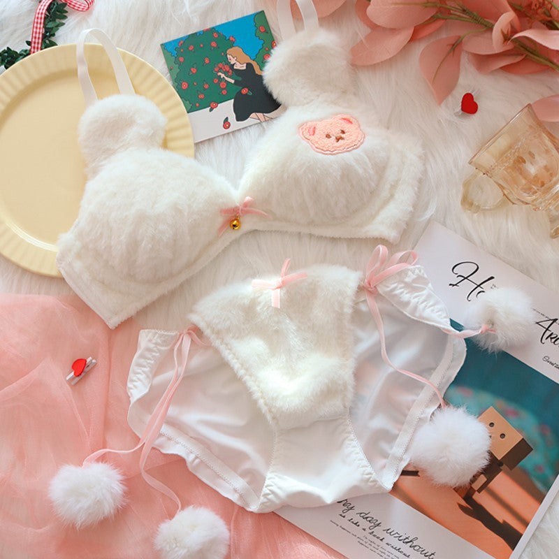 🌙 MoonRabbit™ Plush Bra Panties Set