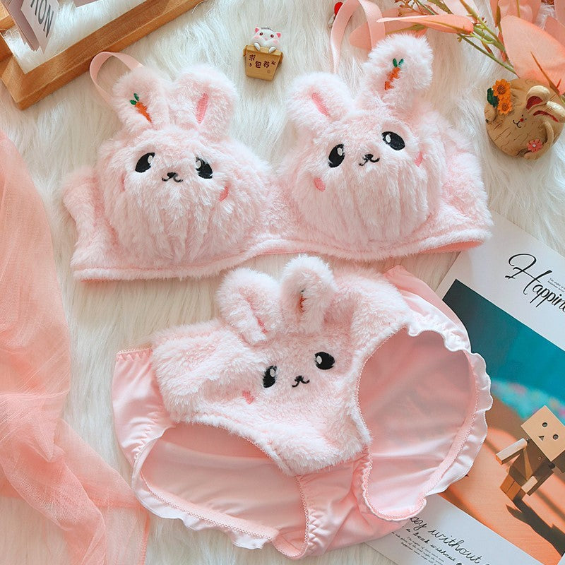 🌙 MoonRabbit™ Plush Bra Panties Set