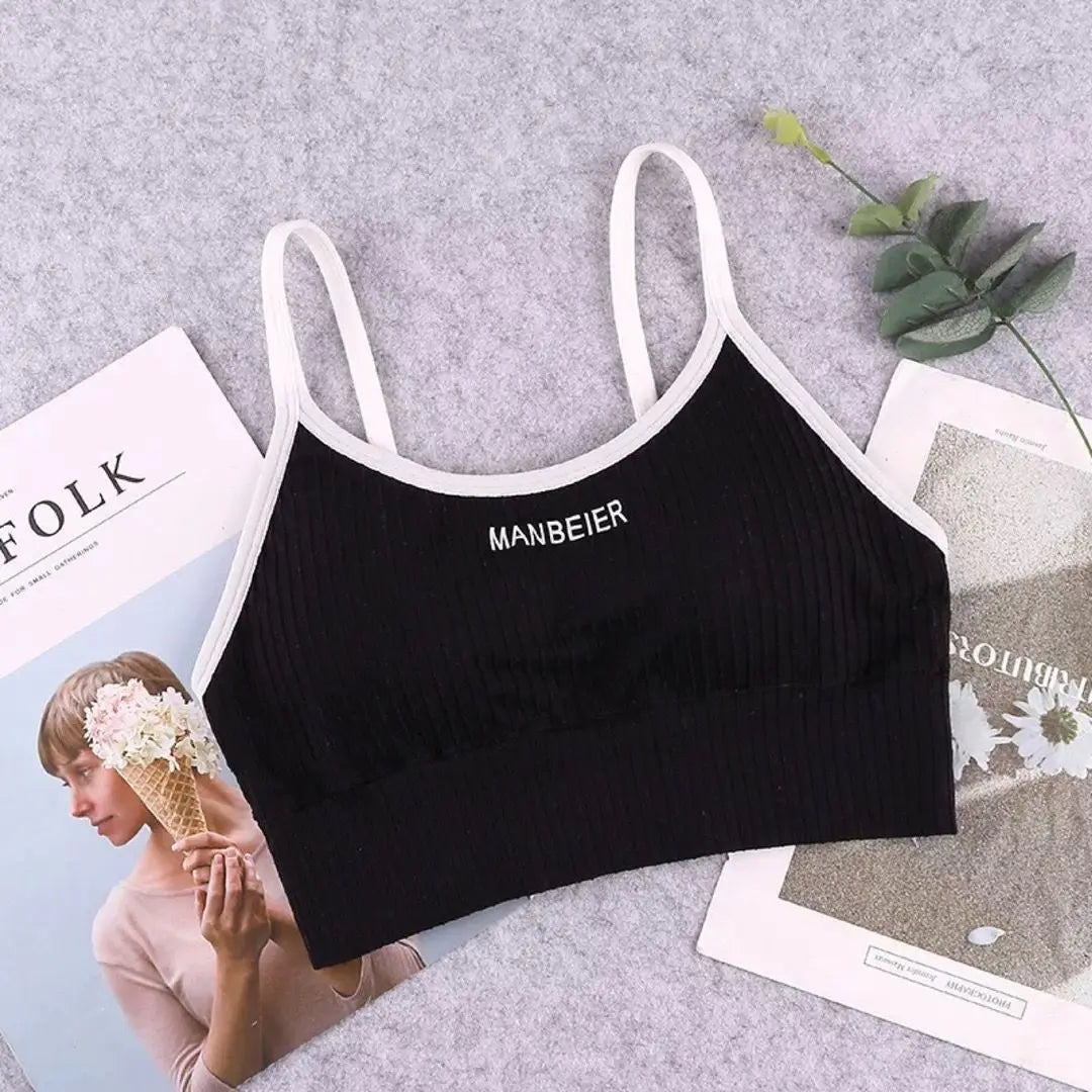 Women’s Cotton Sports Bra – Soft & Supportive Crop Top