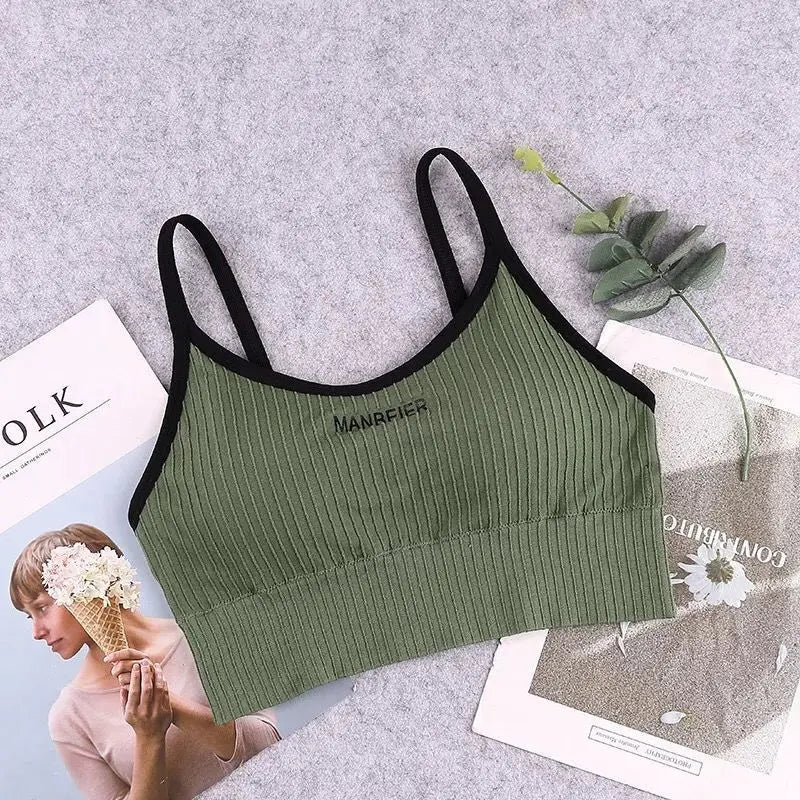 Women’s Cotton Sports Bra – Soft & Supportive Crop Top