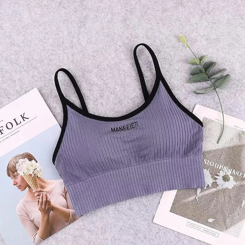 Women’s Cotton Sports Bra – Soft & Supportive Crop Top