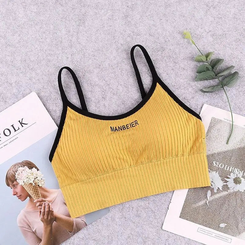 Women’s Cotton Sports Bra – Soft & Supportive Crop Top