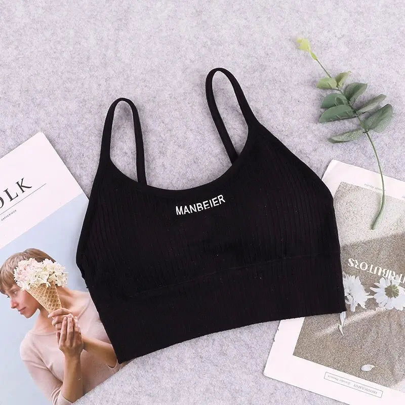 Women’s Cotton Sports Bra – Soft & Supportive Crop Top