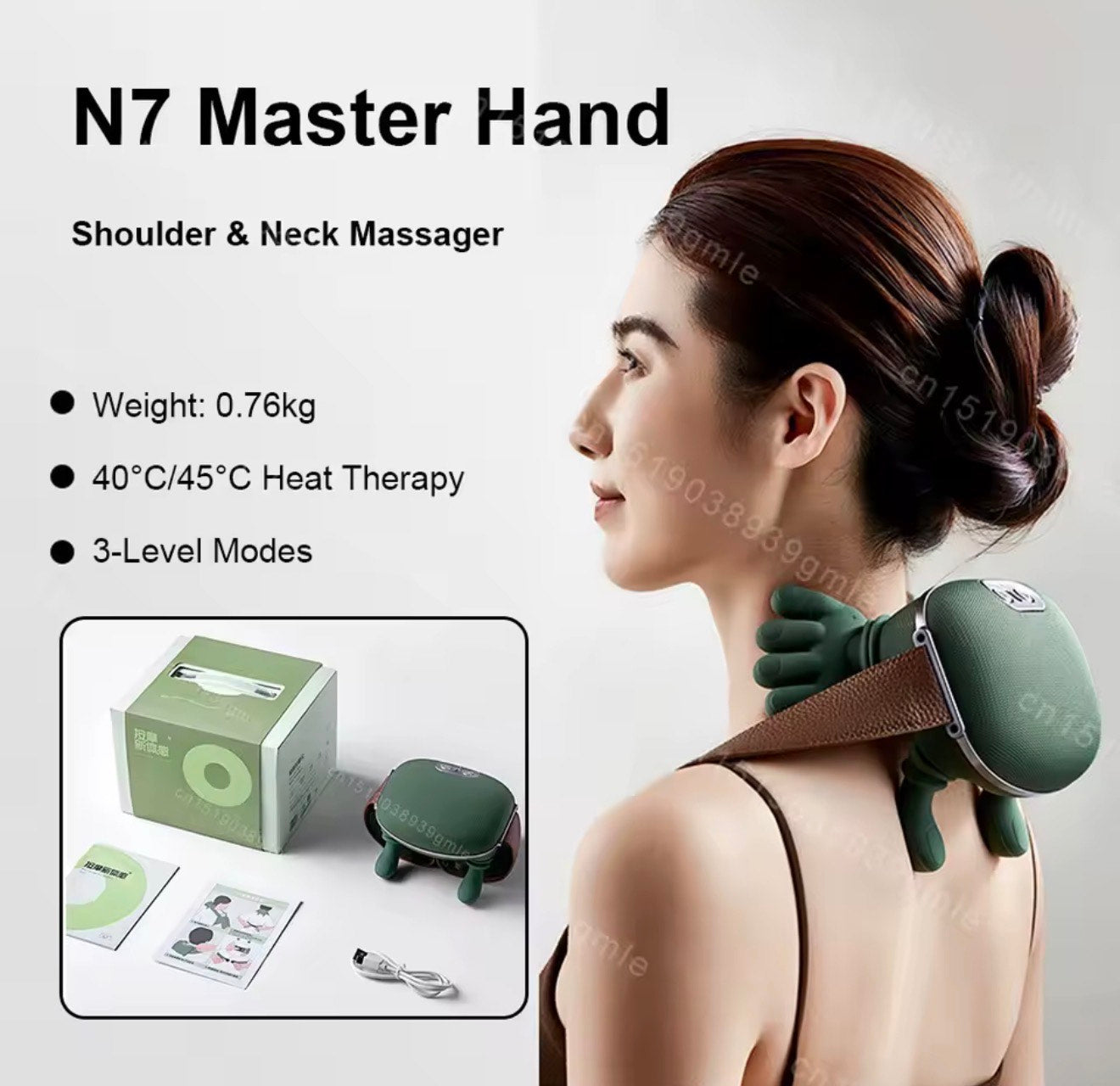 N7 Neck & Shoulder Massager with Heat Therapy- latest model