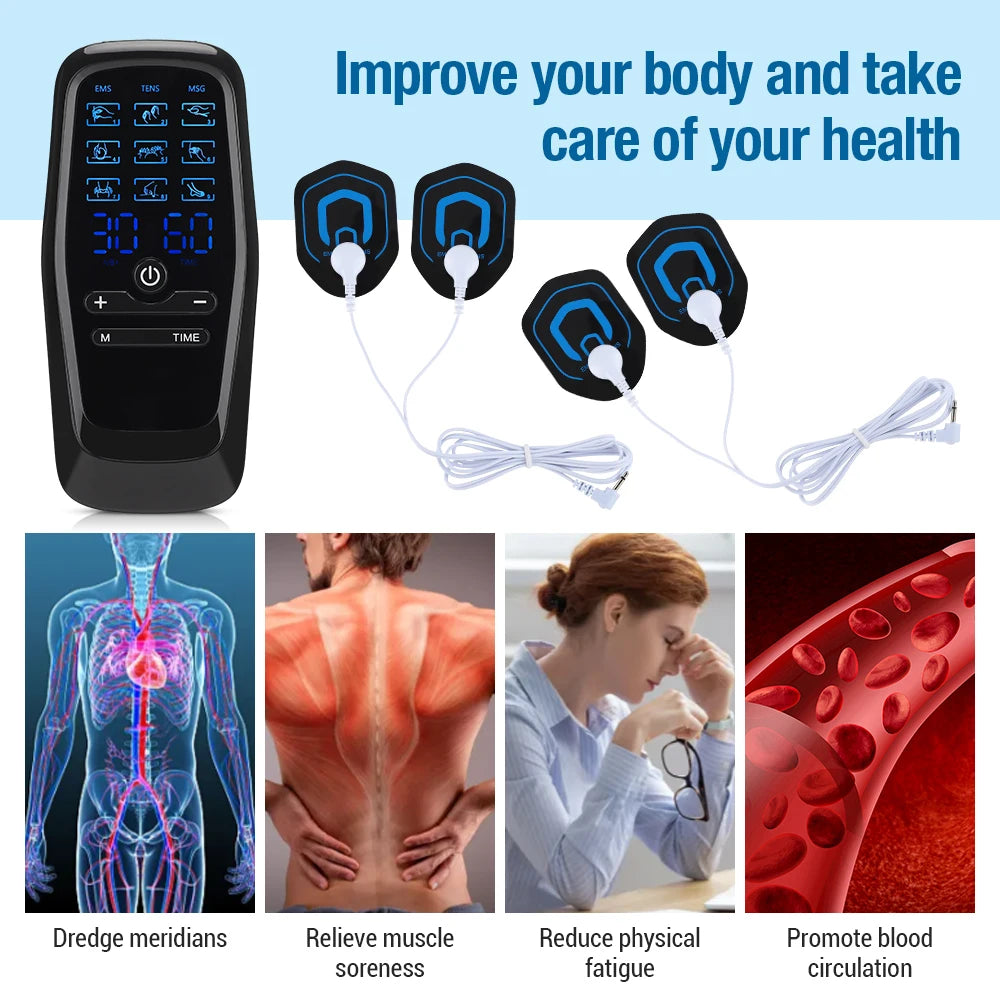 TENS/ EMS Muscle Stimulator – Electric Body Massage & Therapy