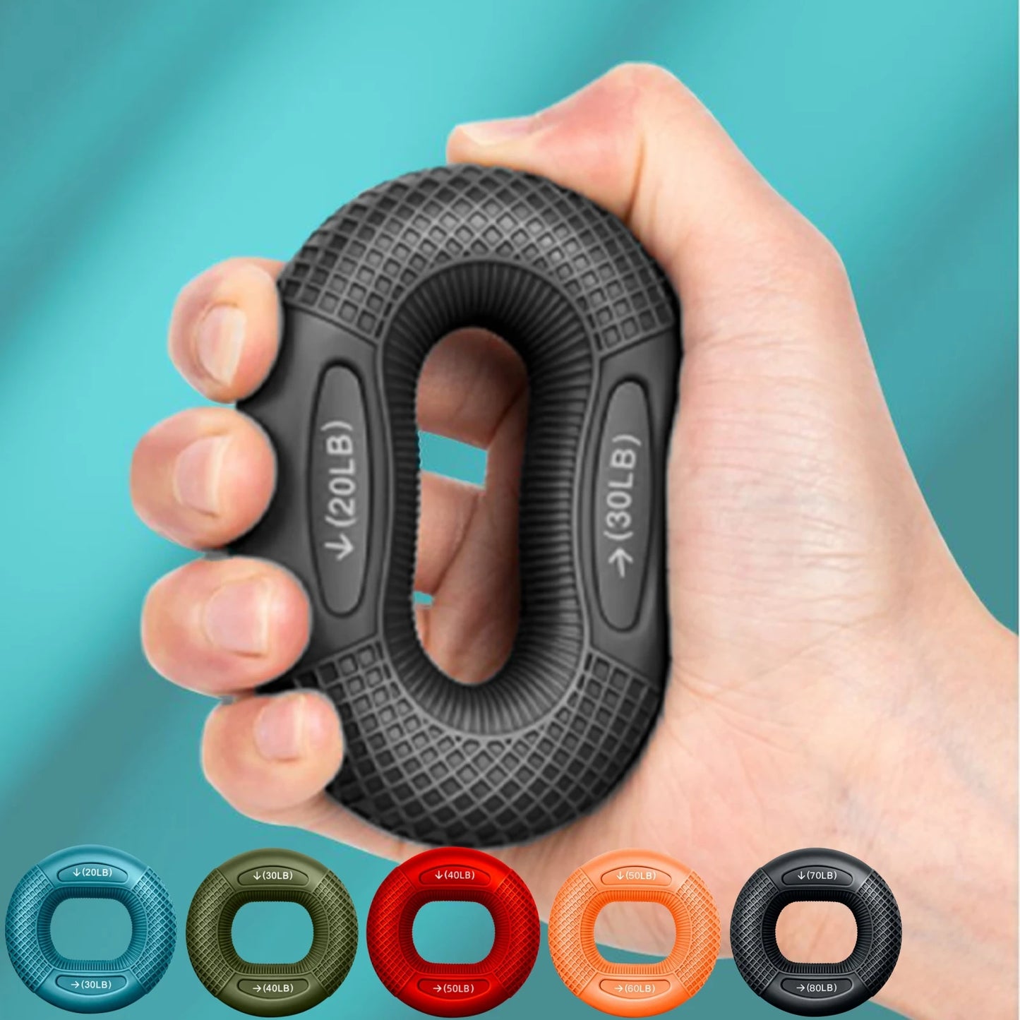 Silicone Finger Gripper Ring – Hand & Wrist Strengthener