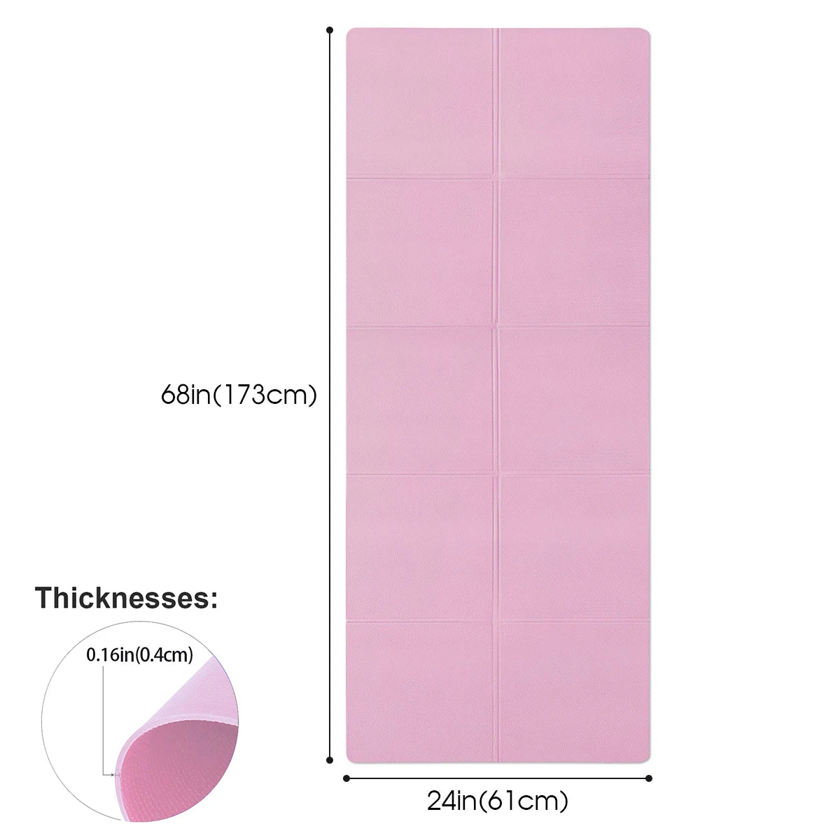 4mm EVA Yoga Mat – Anti-Slip Fitness & Exercise Mat