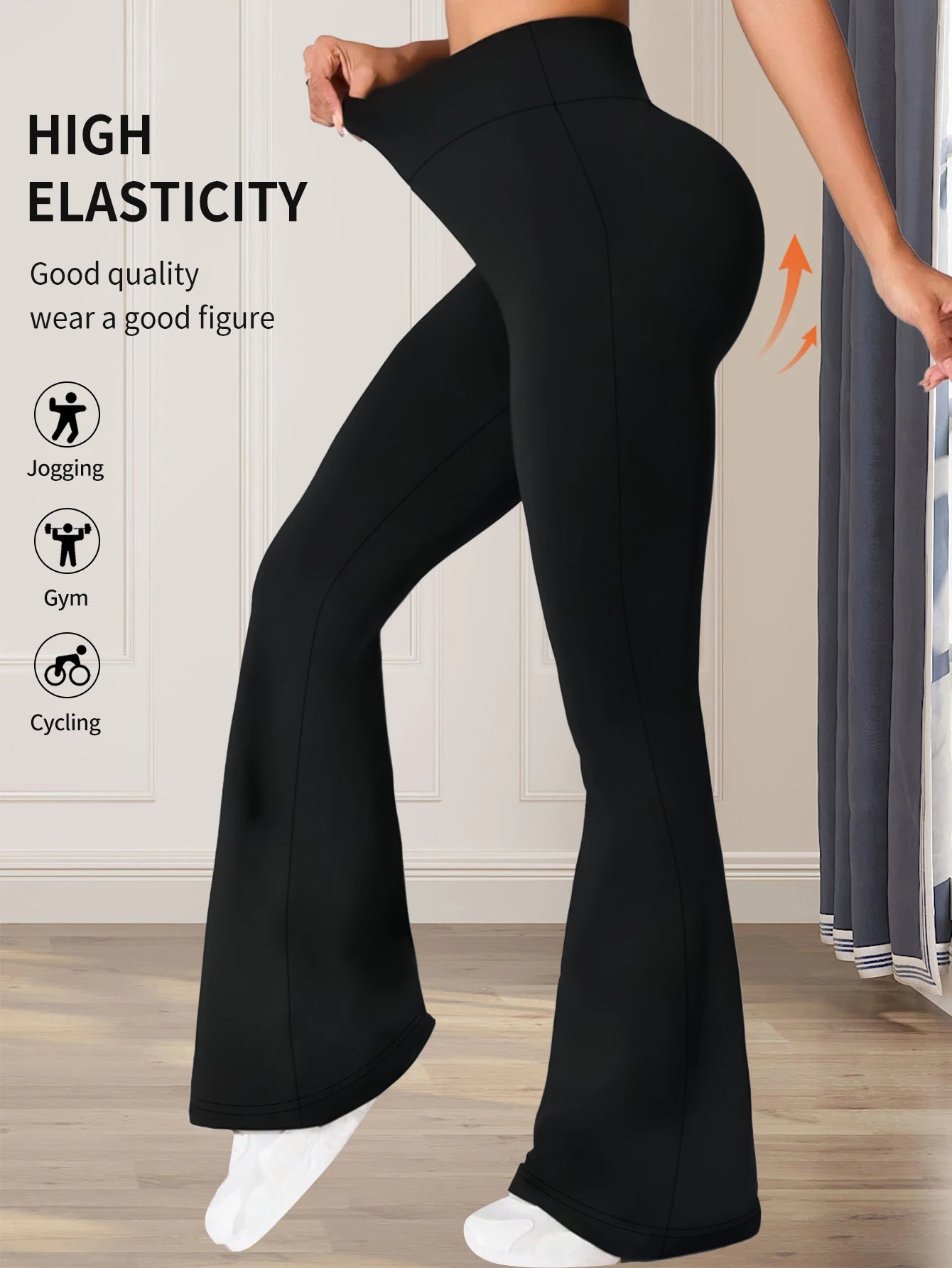 Women’s High-Waist Flared Pants – Slim & Stylish