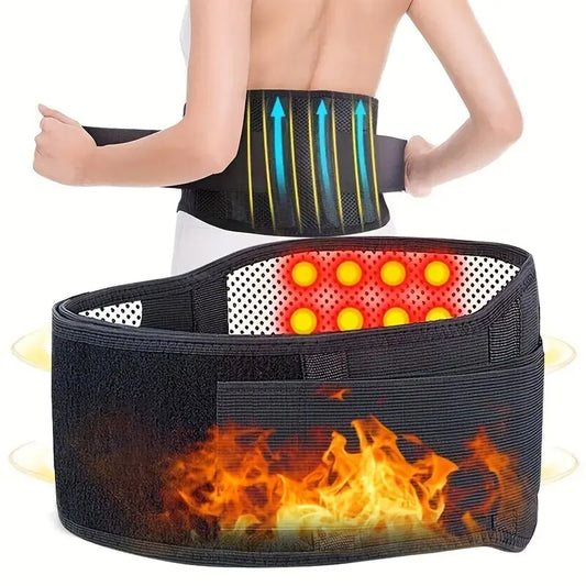 Self-Heating Magnetic Waist Belt – Lumbar Support & Massage