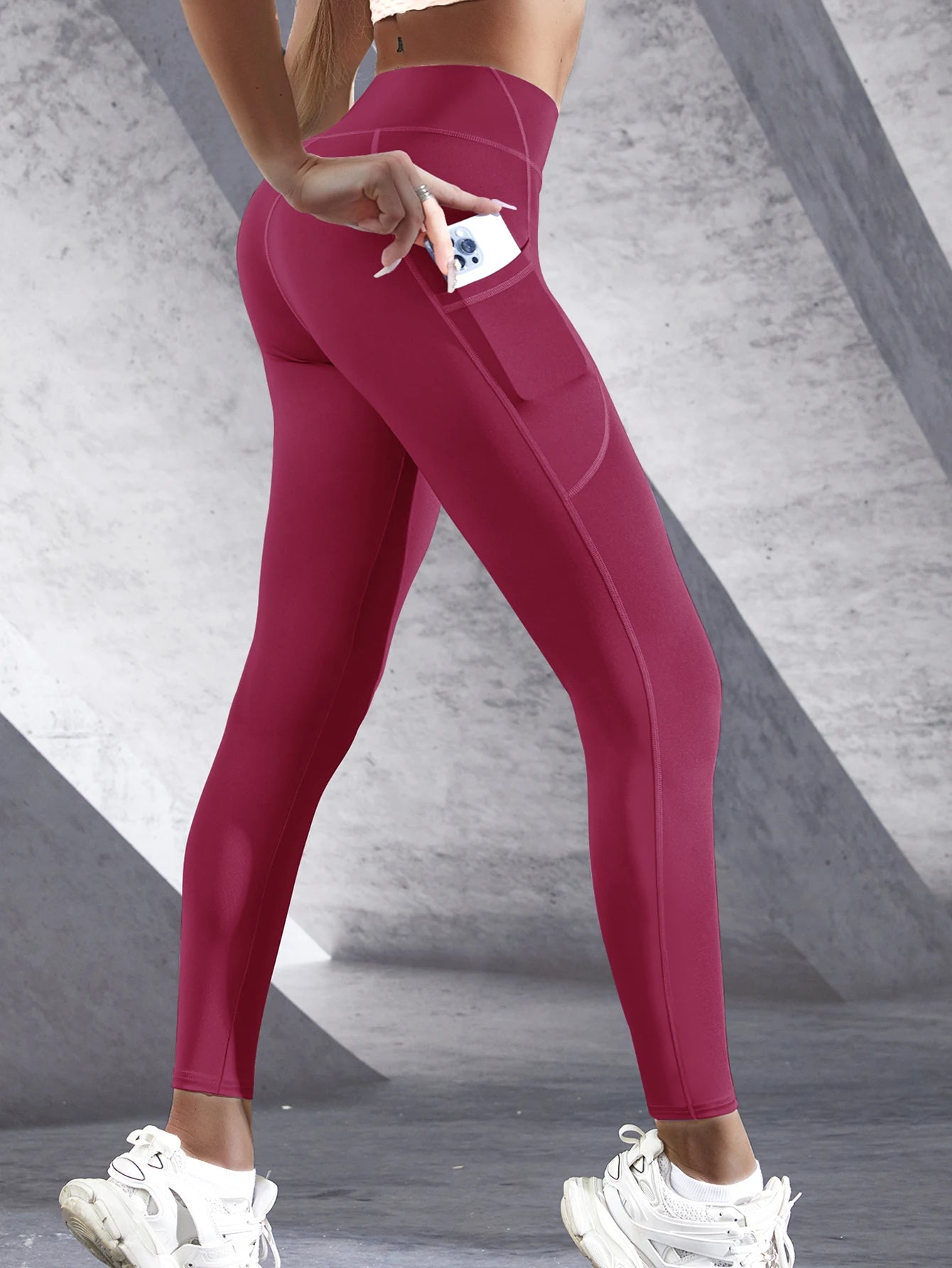 High-Waist Leggings with Pockets – Stretch & Lift