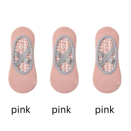 Women’s Anti-Slip Yoga Socks – Silicone Grip & Breathable