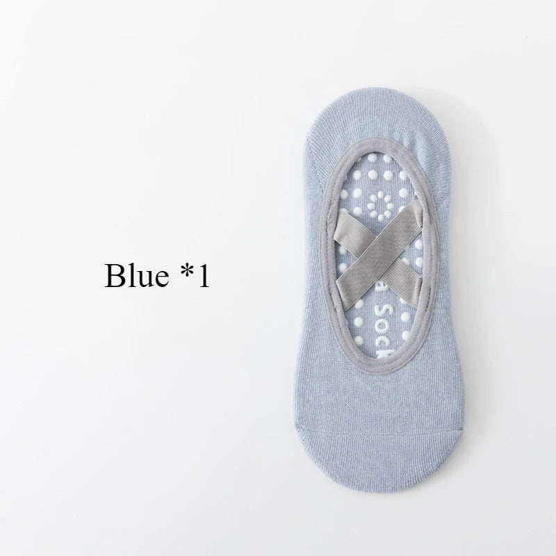 Women’s Anti-Slip Yoga Socks – Silicone Grip & Breathable