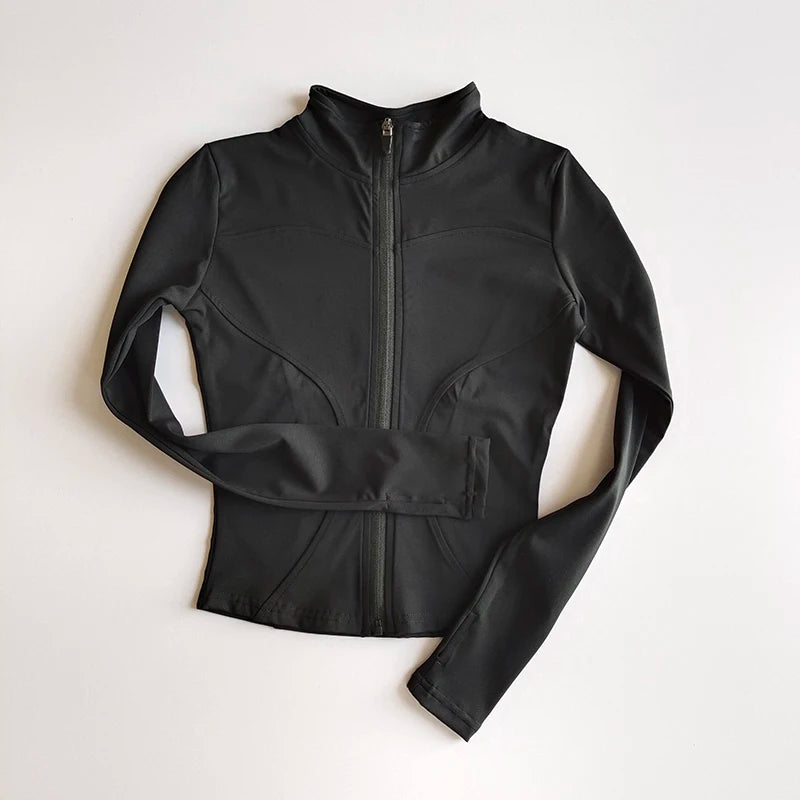 Women’s Slim Yoga Jacket – Quick-Dry & Zippered