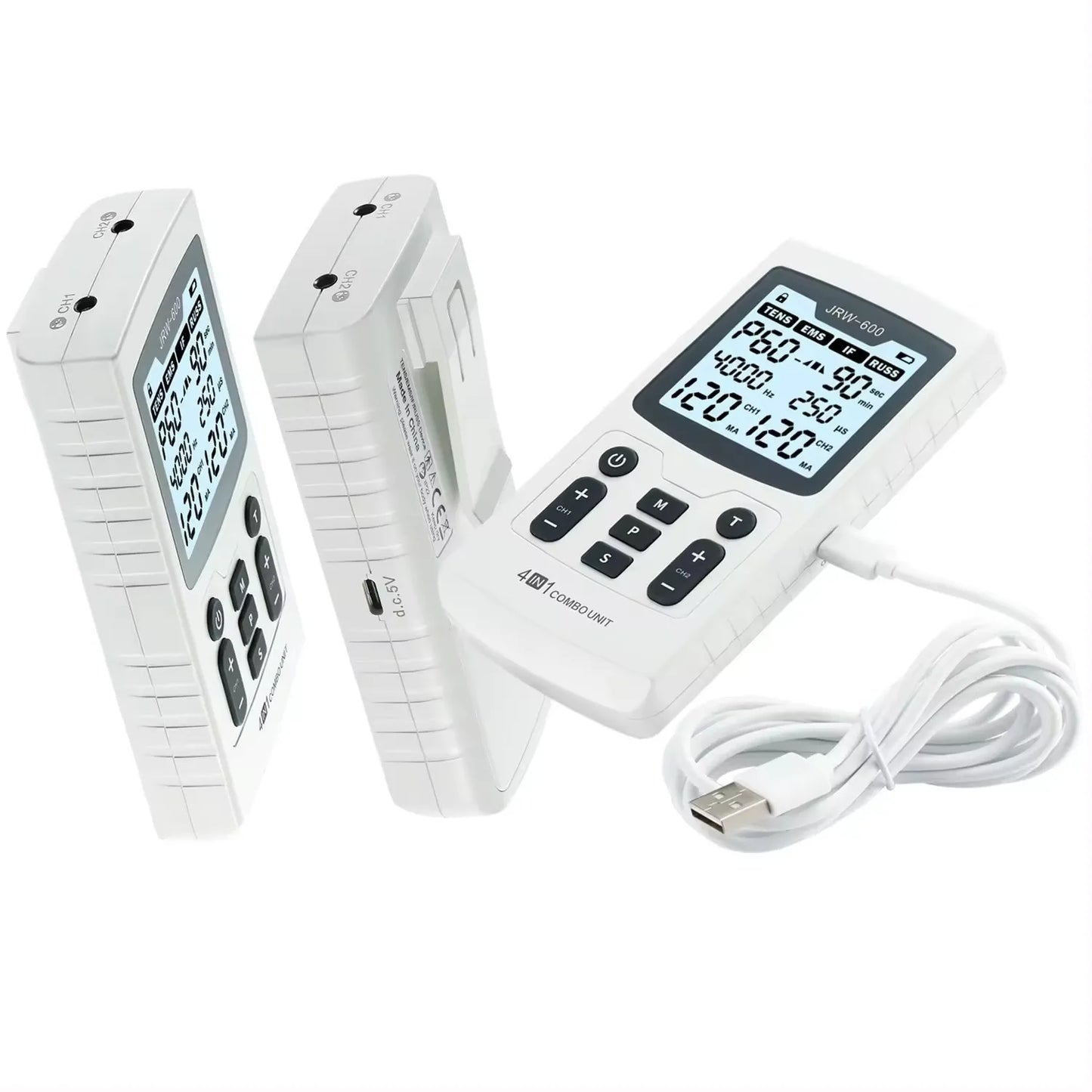 4-in-1 Electric Muscle Stimulator – TENS, IFT, EMS & Physiotherapy Device