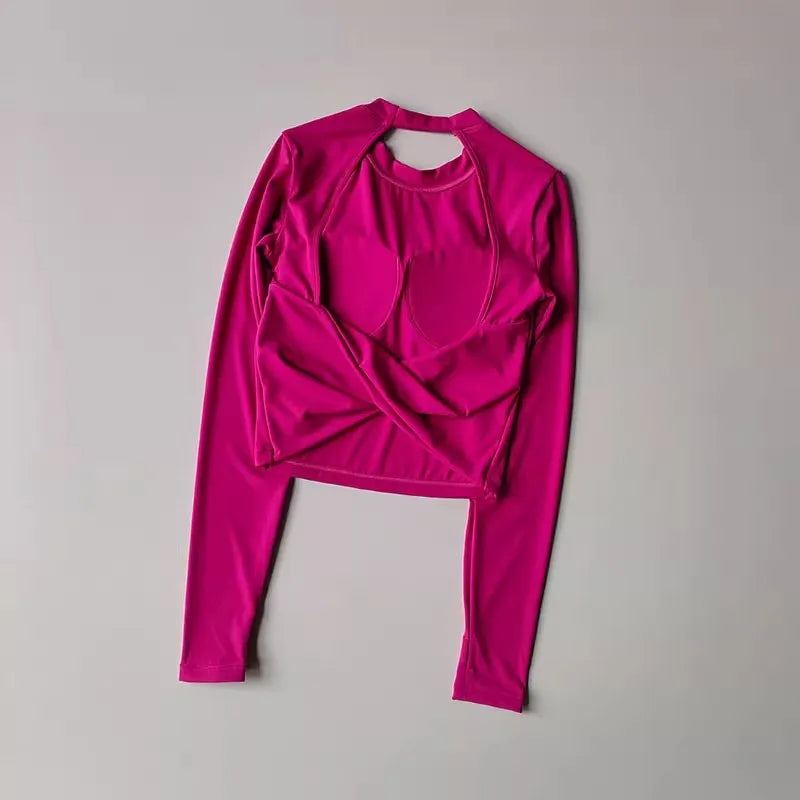 Backless Sports Top – Slim Fit & Quick-Dry