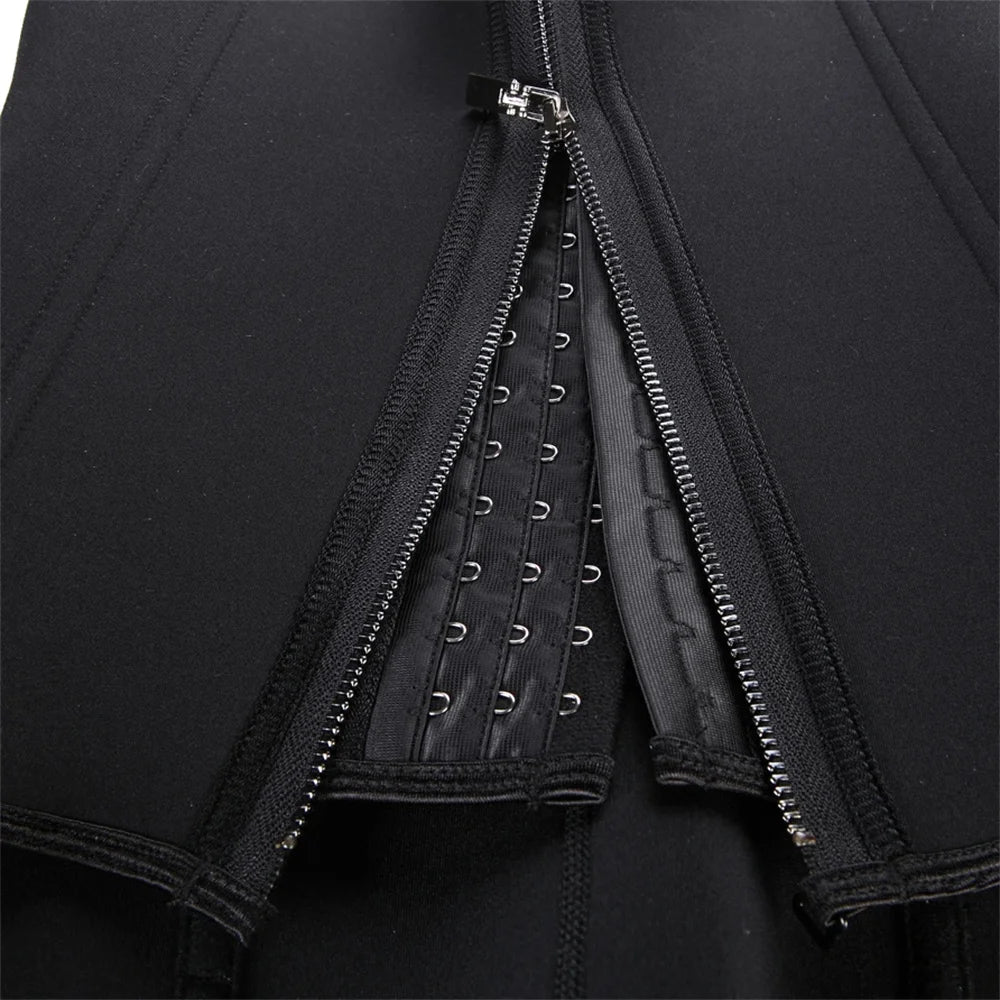 Women’s Waist Trainer Tank – Zipper Tummy Control Top