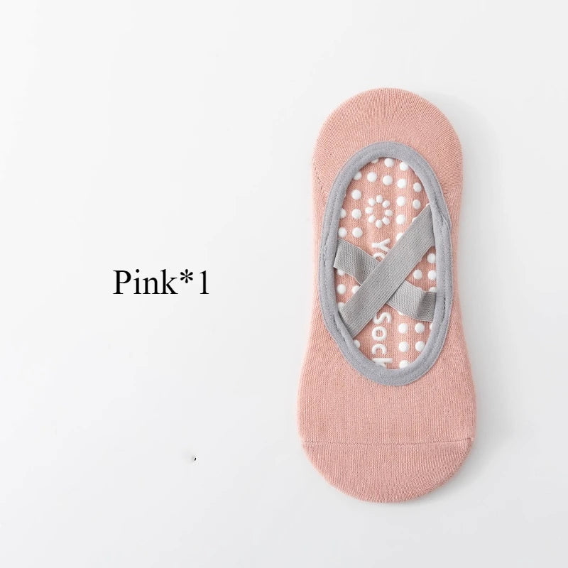 Women’s Anti-Slip Yoga Socks – Silicone Grip & Breathable