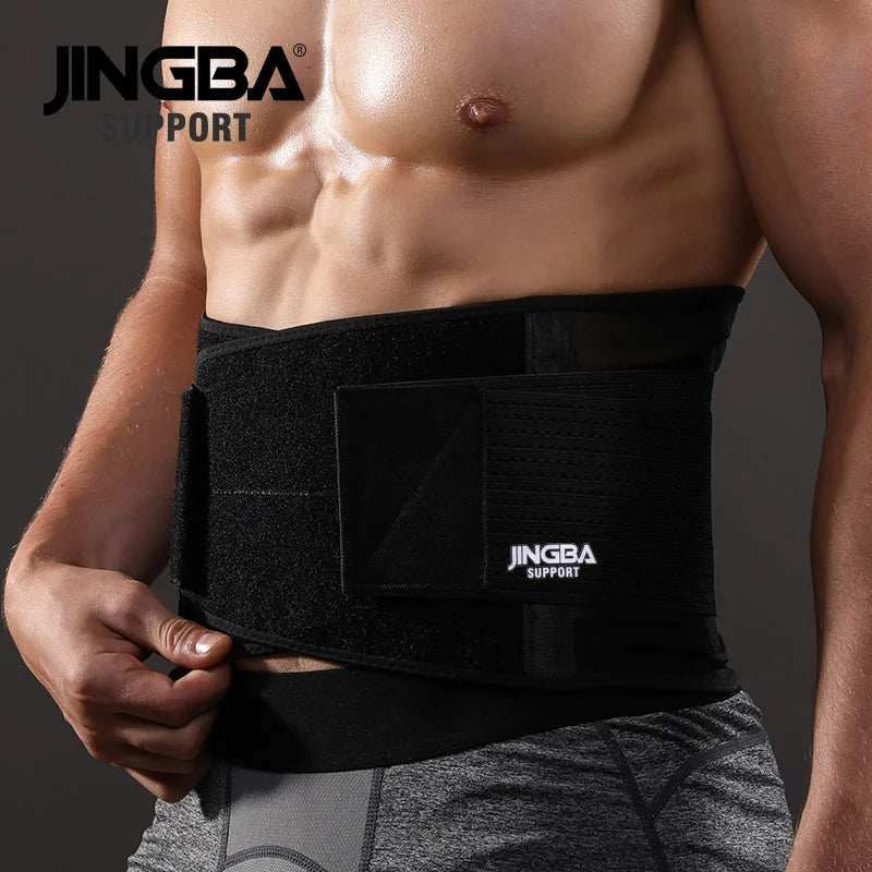 JINGBA Waist & Back Support Belt – Sweat & Slim Trainer