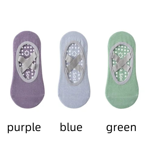 Women’s Anti-Slip Yoga Socks – Silicone Grip & Breathable