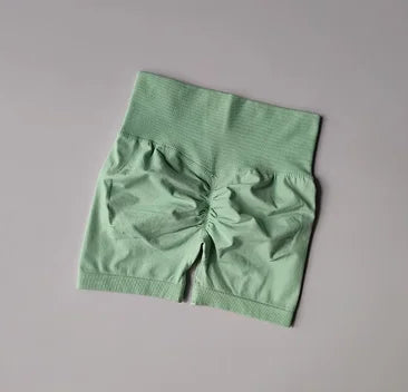 Peach Hip-Lifting Sports Shorts – High-Waist & Slimming