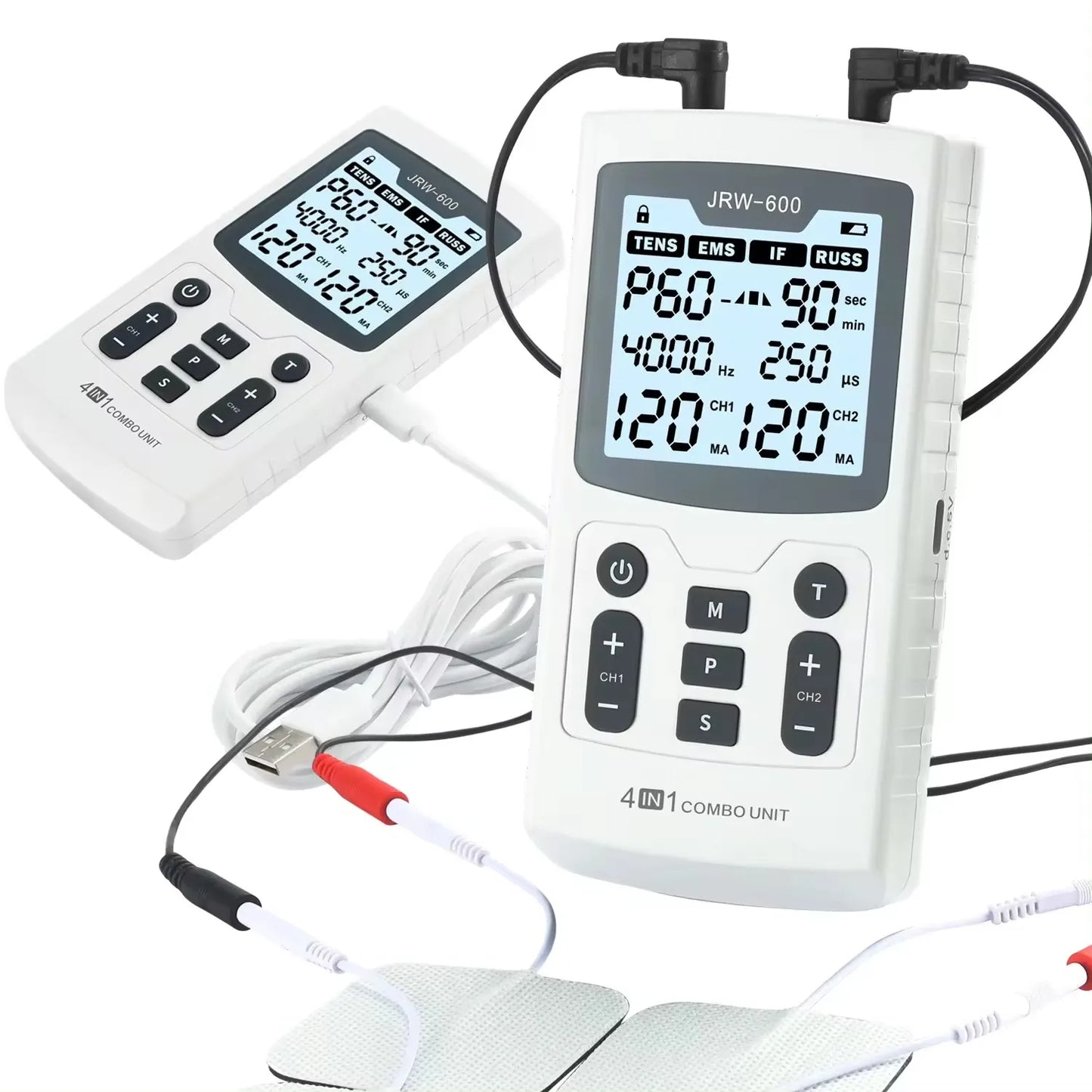 4-in-1 Electric Muscle Stimulator – TENS, IFT, EMS & Physiotherapy Device