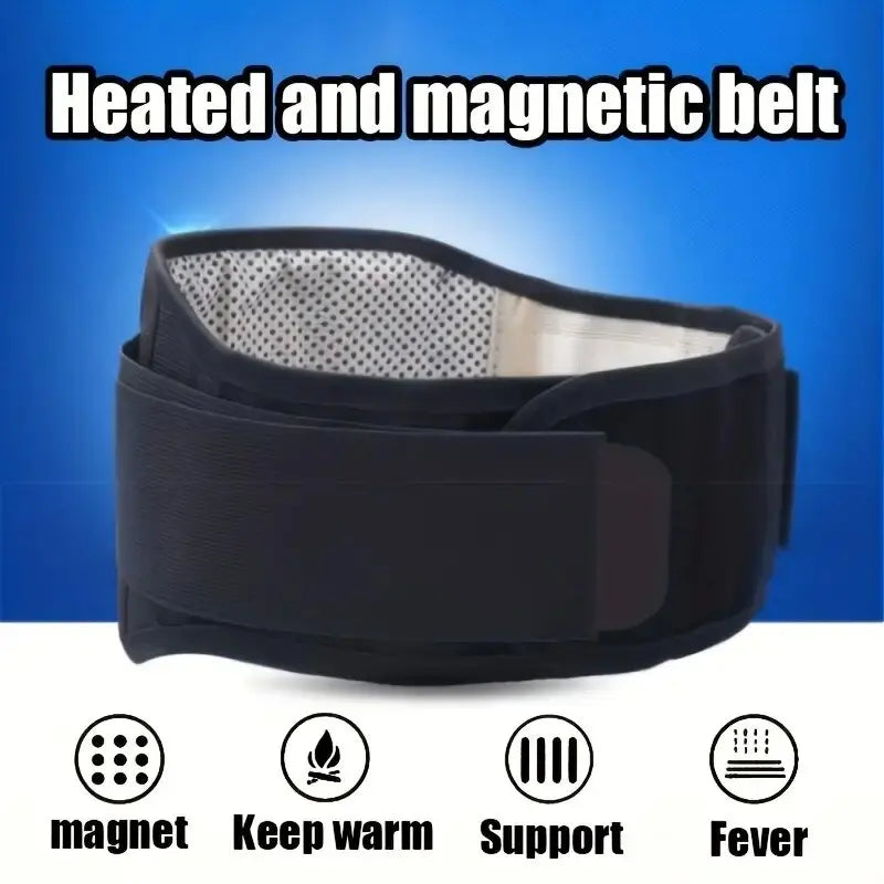Self-Heating Magnetic Waist Belt – Lumbar Support & Massage