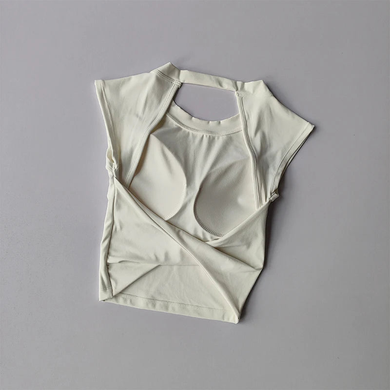 Backless Sports Top – Slim Fit & Quick-Dry