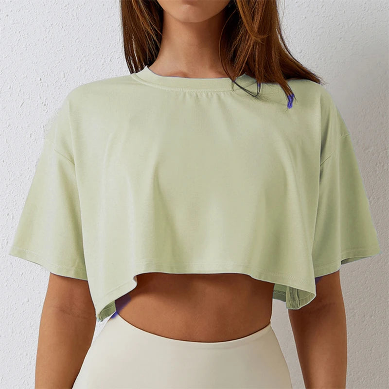 Women’s Cotton Crop Top – Breathable & Stylish