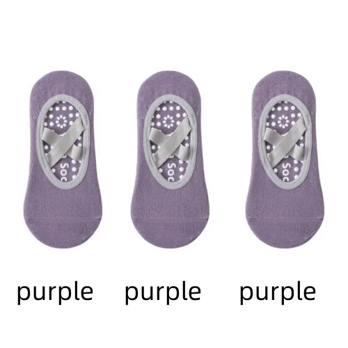 Women’s Anti-Slip Yoga Socks – Silicone Grip & Breathable