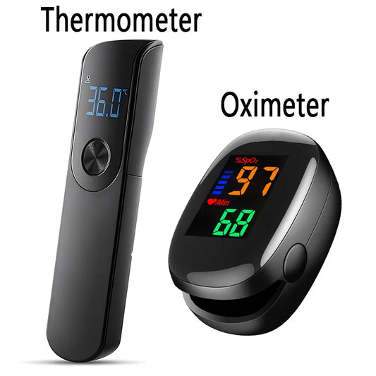 Digital Infrared Thermometer & Oximeter – Accurate & Fast