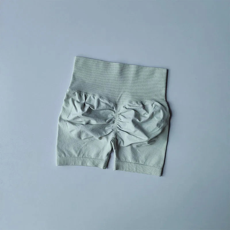 Peach Hip-Lifting Sports Shorts – High-Waist & Slimming