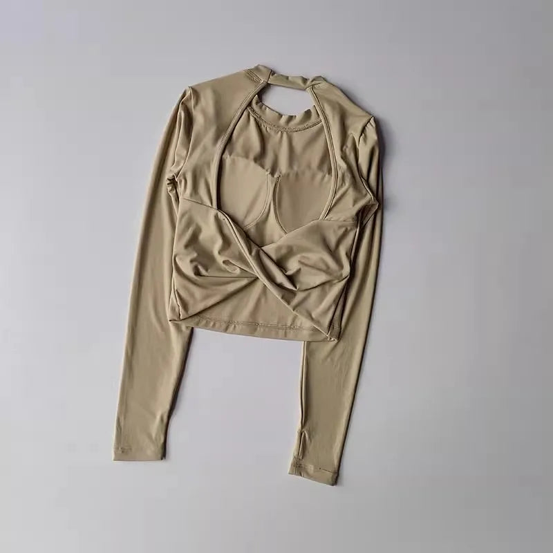 Backless Sports Top – Slim Fit & Quick-Dry