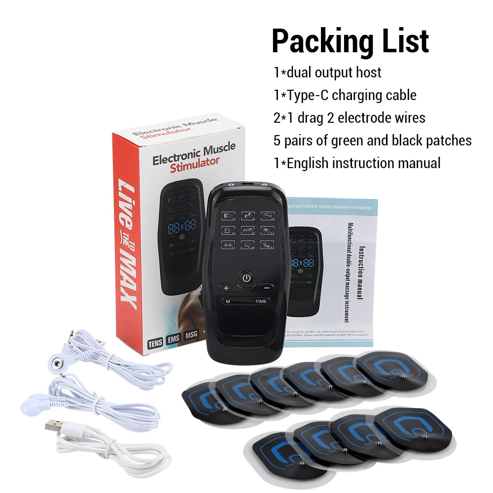 TENS/ EMS Muscle Stimulator – Electric Body Massage & Therapy