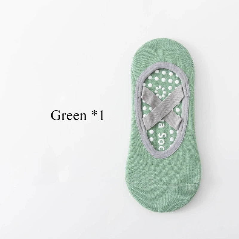 Women’s Anti-Slip Yoga Socks – Silicone Grip & Breathable