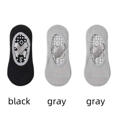 Women’s Anti-Slip Yoga Socks – Silicone Grip & Breathable