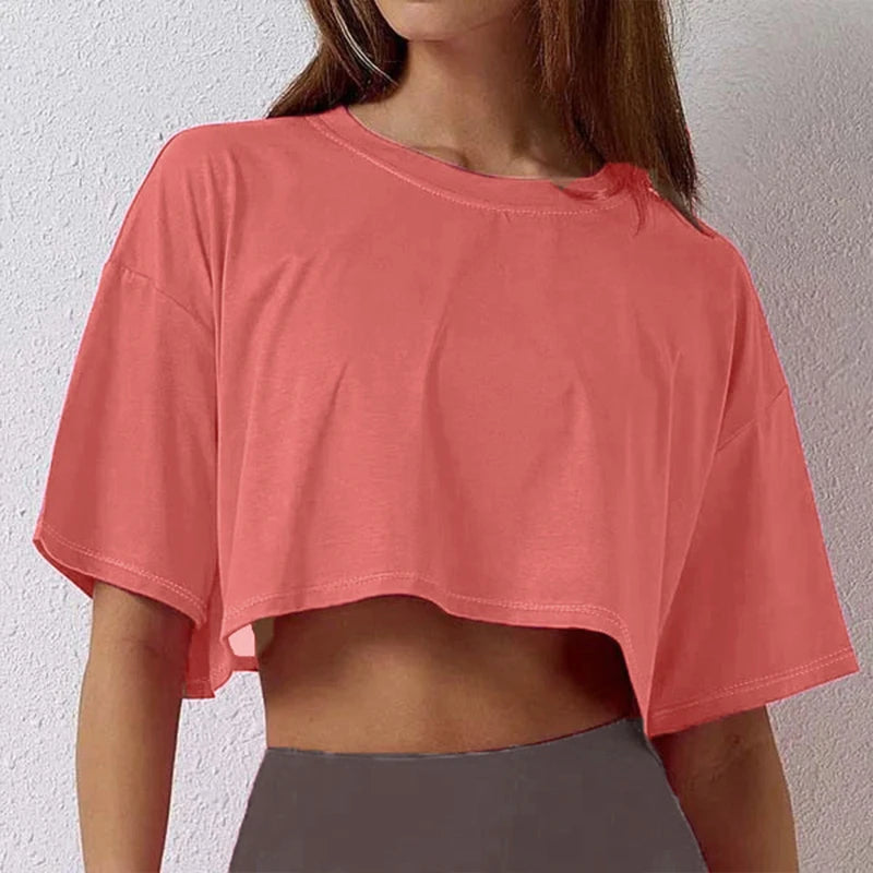 Women’s Cotton Crop Top – Breathable & Stylish