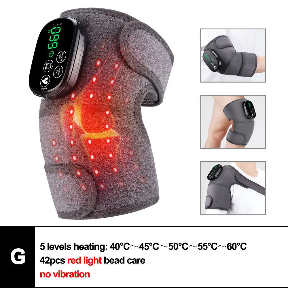 3-in-1 Heated Vibration Massager – Knee, Shoulder & Elbow Relief