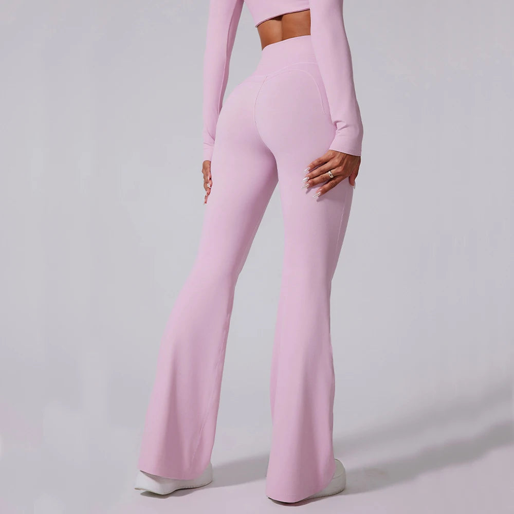 High-Waist Flared Leggings – Tummy Control & Comfortable