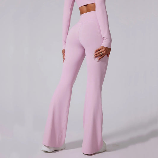 High-Waist Flared Leggings – Tummy Control & Comfortable