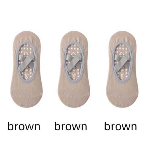 Women’s Anti-Slip Yoga Socks – Silicone Grip & Breathable