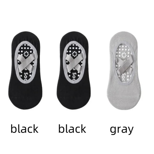 Women’s Anti-Slip Yoga Socks – Silicone Grip & Breathable