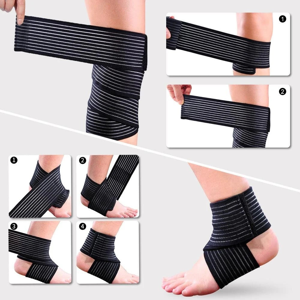 Elastic Compression Bandage – Sports Support Wrap