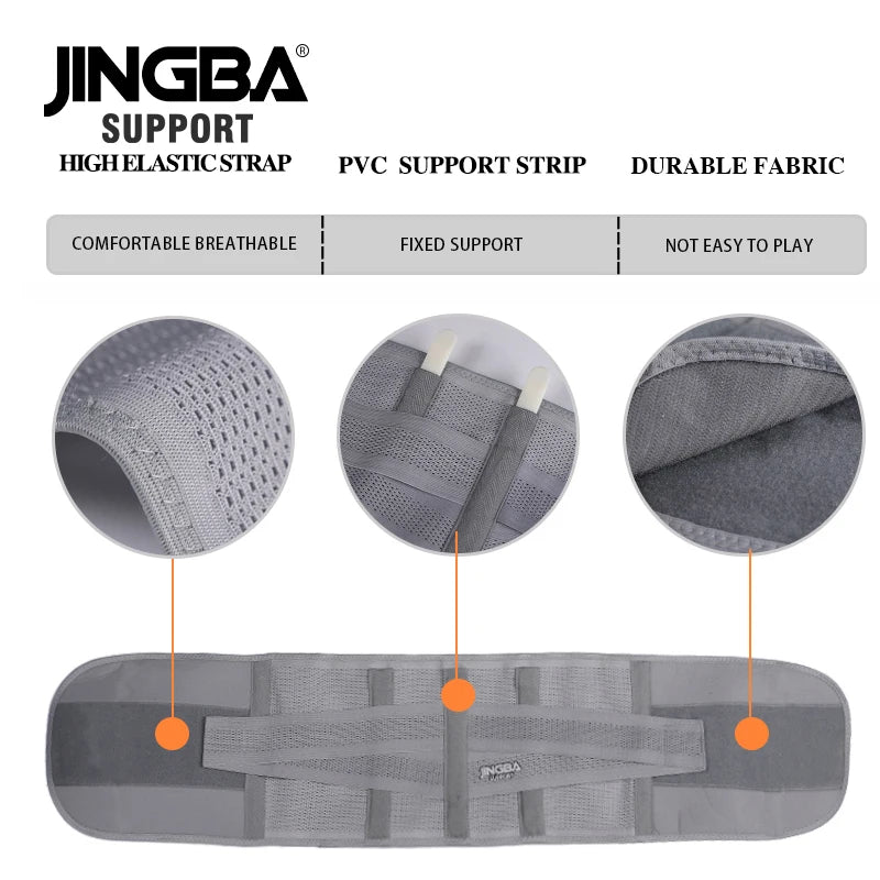 JINGBA Waist & Back Support Belt – Sweat & Slim Trainer
