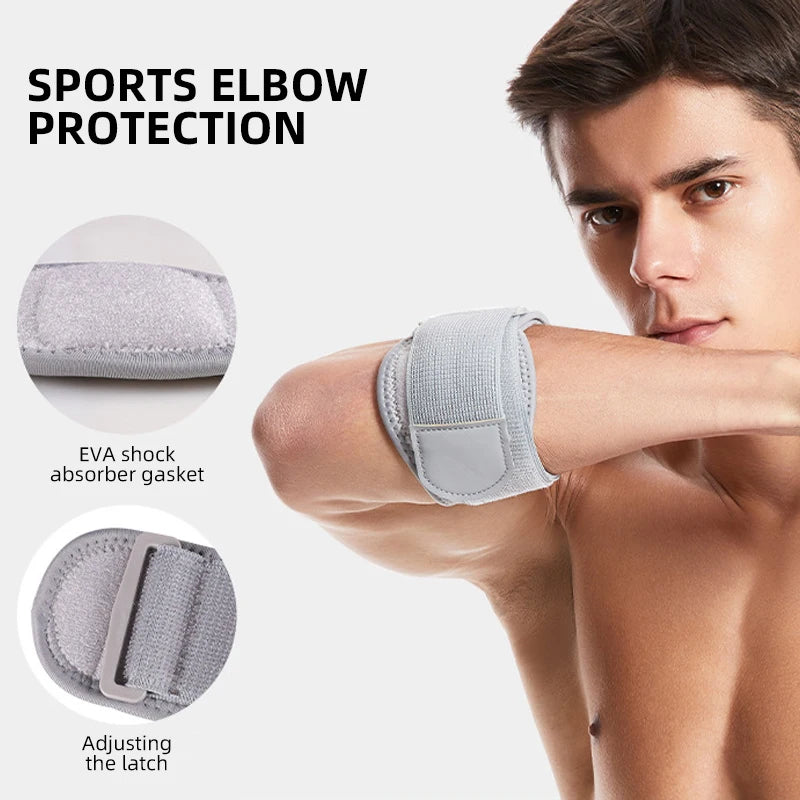 Adjustable Tennis Elbow / Golfers Elbow Support – Pain Relief Brace