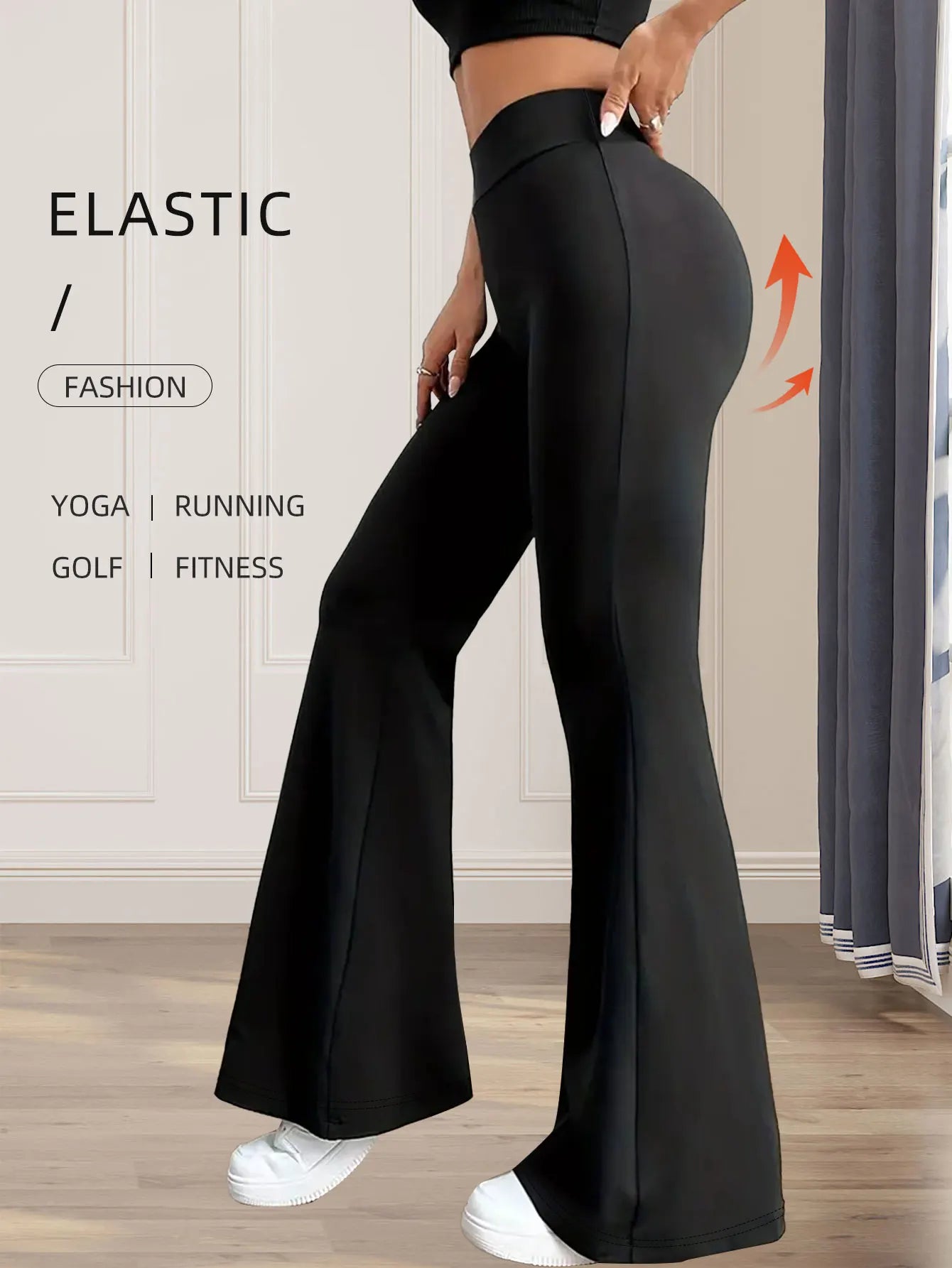 Women’s High-Waist Flared Pants – Slim & Stylish