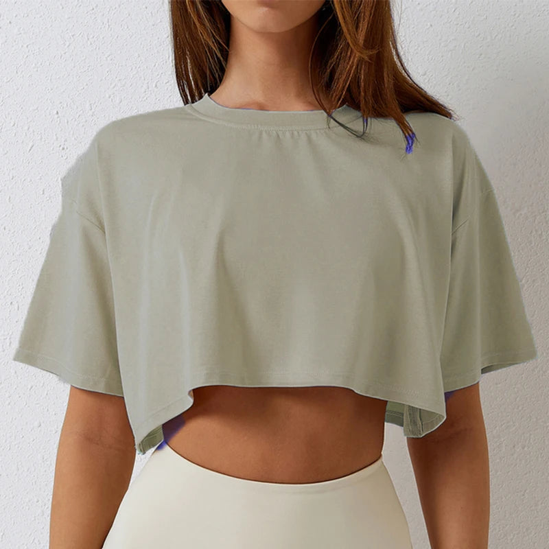 Women’s Cotton Crop Top – Breathable & Stylish